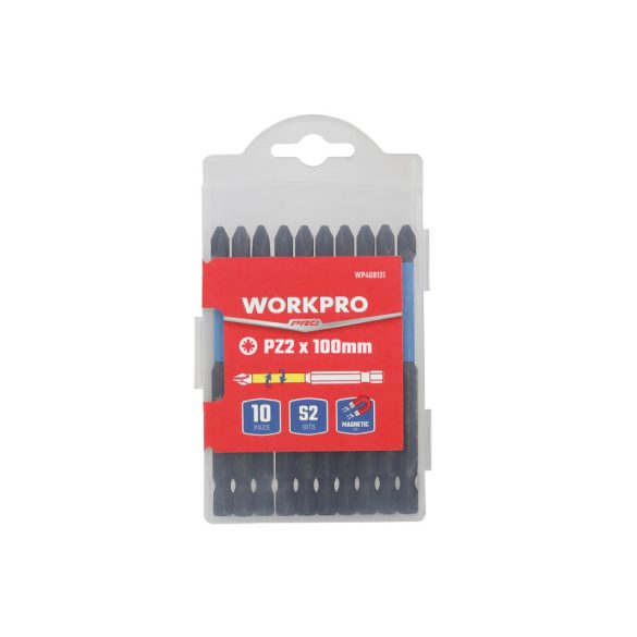 Csavarbehajtó bit impact 100mm, PZ2, 10 db/cs, Workpro