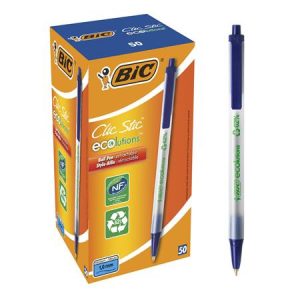 Golyóstoll, 0,32 mm, nyomógombos, BIC "Clic Stic ecolutions"