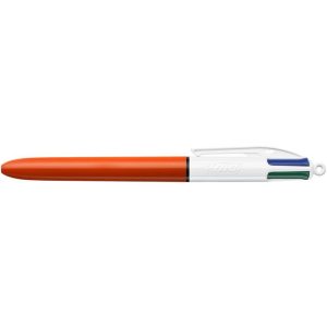 Golyóstoll, 0,3 mm, nyomógombos, négyszínű, BIC "4 Colours Fine"