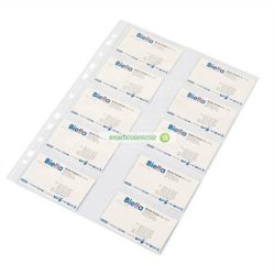   Névjegykártyatartó genotherm, lefűzhető, A4, 50 mikron, víztiszta, DONAU