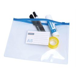 Irattartó tasak, A/5, PVC, simítózáras, DONAU