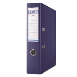   Iratrendező, 75 mm, A/4, PP, élvédő sínnel, DONAU "Premium", sötétkék
