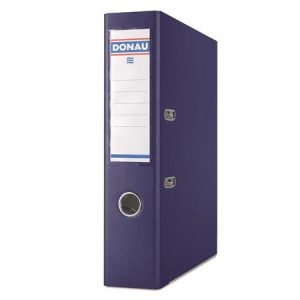 Iratrendező, 75 mm, A/4, PP, élvédő sínnel, DONAU "Premium", sötétkék