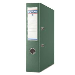   Iratrendező, 75 mm, A/4, PP, élvédő sínnel, DONAU "Premium", zöld