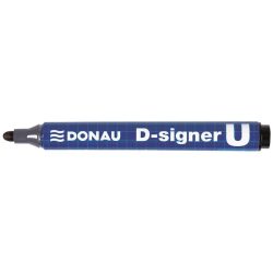   Alkoholos marker, 2-4 mm, kúpos, DONAU "D-signer U", fekete