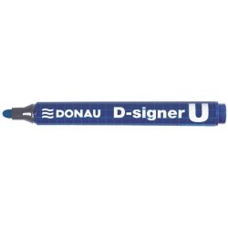   Alkoholos marker, 2-4 mm, kúpos, DONAU "D-signer U", kék