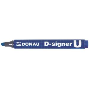 Alkoholos marker, 2-4 mm, kúpos, DONAU "D-signer U", kék