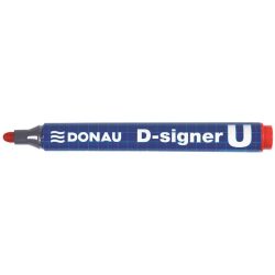   Alkoholos marker, 2-4 mm, kúpos, DONAU "D-signer U", piros