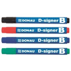 Táblamarker, 2-4 mm, kúpos, DONAU "D-signer B"