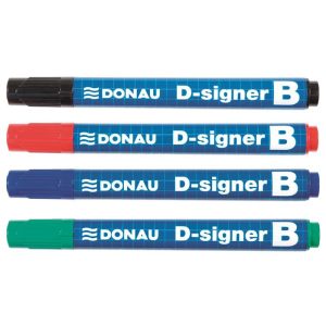 Táblamarker, 2-4 mm, kúpos, DONAU "D-signer B"