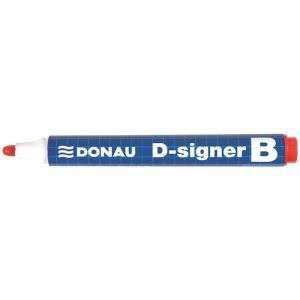 Táblamarker, 2-4 mm, kúpos, DONAU "D-signer B", piros