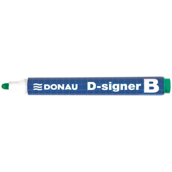 Táblamarker, 2-4 mm, kúpos, DONAU "D-signer B", zöld