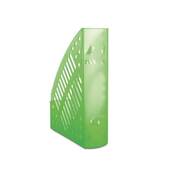 Iratpapucs, műanyag, 70 mm, DONAU, áttetsző zöld