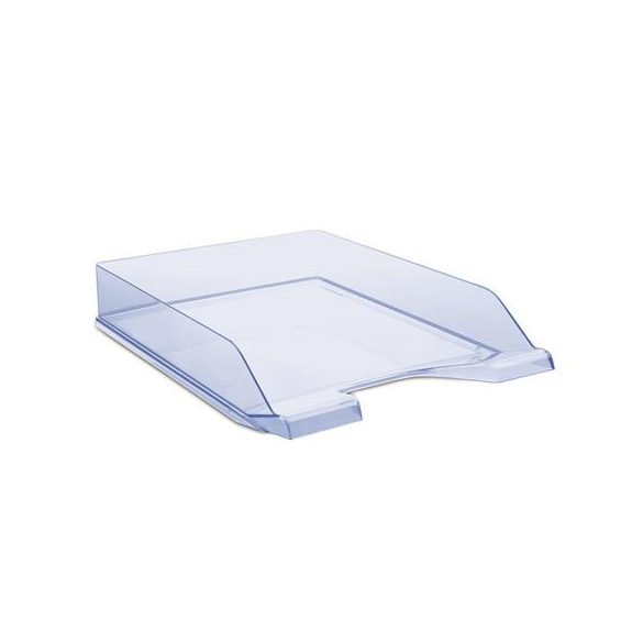 Irattálca, műanyag, DONAU, áttetsző kék