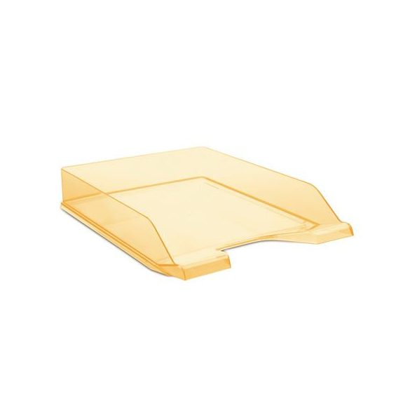 Irattálca, műanyag, DONAU, áttetsző narancssárga