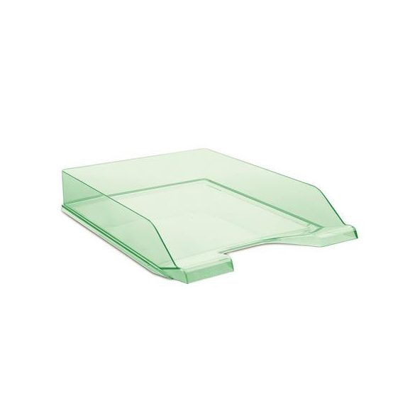 Irattálca, műanyag, DONAU, áttetsző zöld