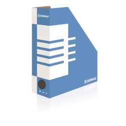 Iratpapucs, karton, 100 mm, DONAU, kék-fehér