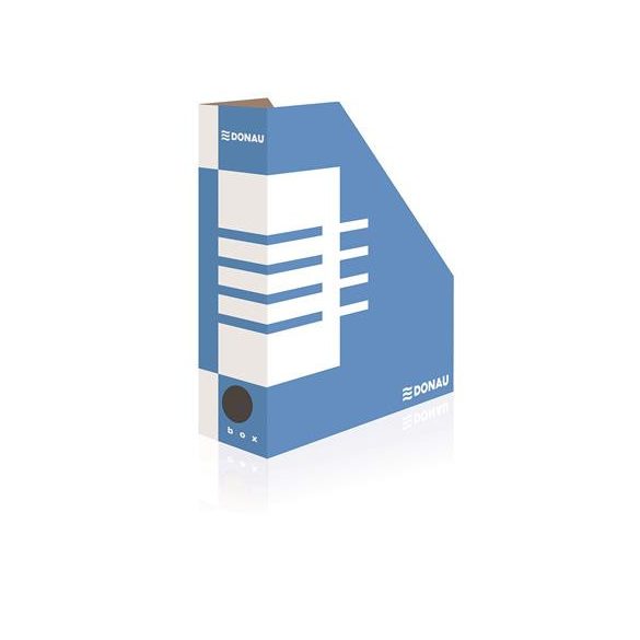 Iratpapucs, karton, 100 mm, DONAU, kék-fehér