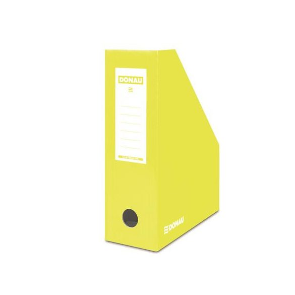 Iratpapucs, karton, 100 mm, DONAU, citromsárga