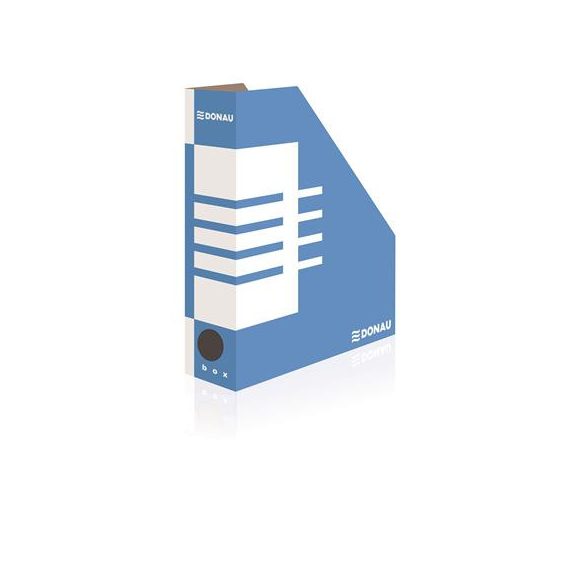 Iratpapucs, karton, 80 mm, DONAU, kék-fehér
