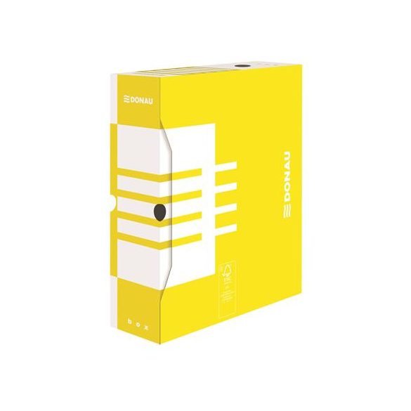 Archiváló doboz, A/4, 100 mm, karton, DONAU, színes
