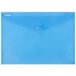 Irattartó tasak, A4, PP, patentos, DONAU, kék