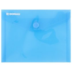 Irattartó tasak, A6, PP, patentos, DONAU, kék