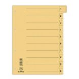 Regiszter, karton, A/4, mikroperforált, DONAU, kék