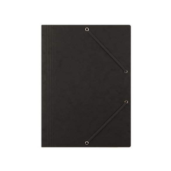 Gumis mappa, prespán, A/4, DONAU "Premium", fekete