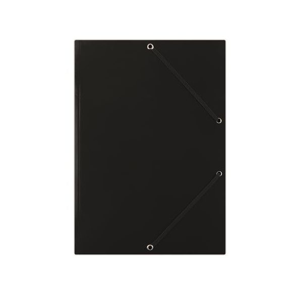 Gumis mappa, karton, A/4, DONAU "Standard", fekete