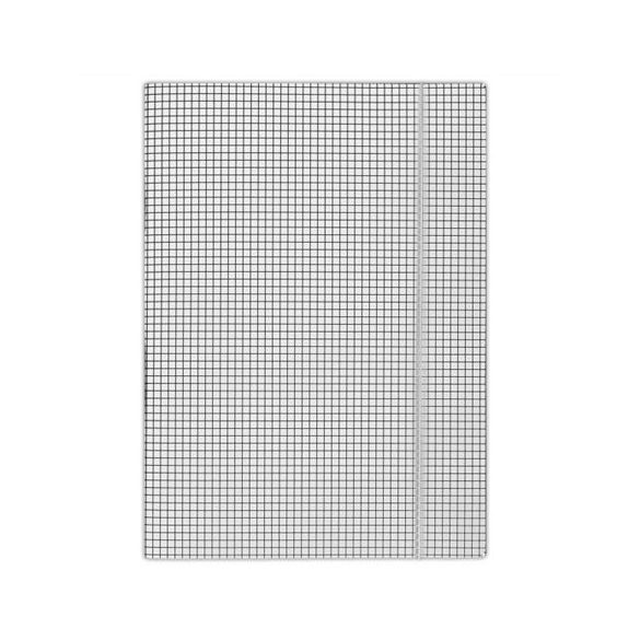 Gumis mappa, karton, A/4, kockás, DONAU, fehér