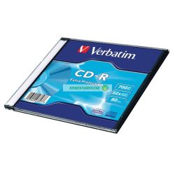   CD-R lemez, 700MB, 52x, vékony tok, VERBATIM "DataLife"