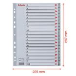 Regiszter, műanyag, A/4, A-Z, ESSELTE, szürke