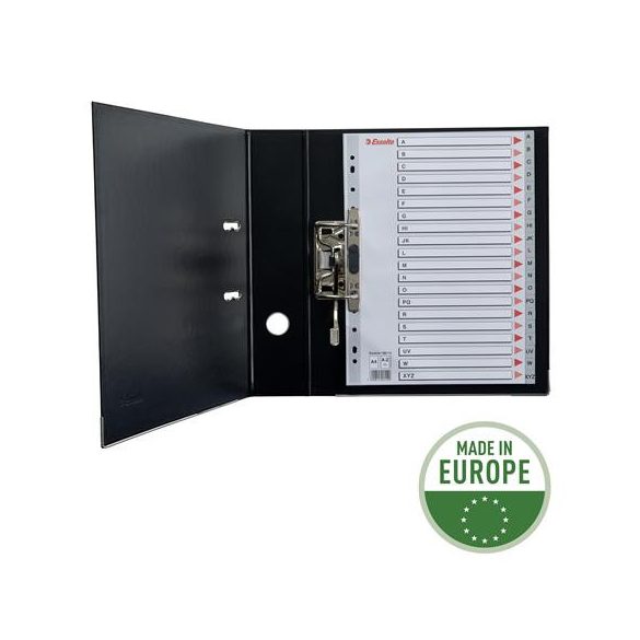 Regiszter, műanyag, A/4, A-Z, ESSELTE, szürke