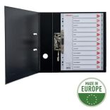 Regiszter, műanyag, A/4, Jan-Dec, ESSELTE, szürke