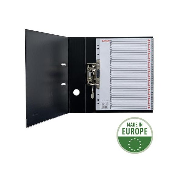 Regiszter, műanyag, A/4 Maxi, 1-31, ESSELTE, szürke