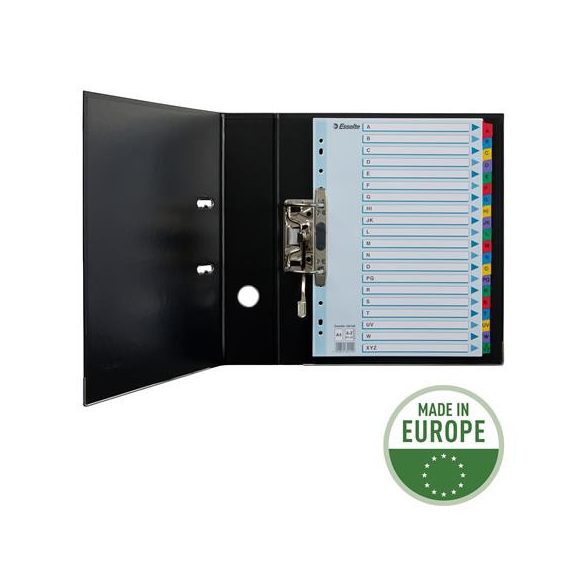Regiszter, karton, A/4, A-Z, ESSELTE "Mylar"