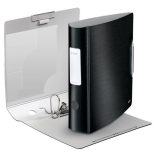 Iratrendező, 82 mm, A4, PP, LEITZ "180 Active Style", szaténfekete