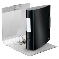  Iratrendező, 82 mm, A4, PP, LEITZ "180 Active Style", szaténfekete