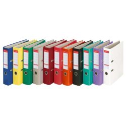   Iratrendező, 75 mm, A/4, PP/karton, élvédő sínnel, ESSELTE "Economy"