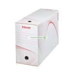 Archiváló doboz, A4, 150 mm, karton, ESSELTE "Standard", fehér