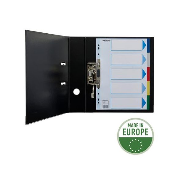 Regiszter, műanyag, A/4, 5 részes, ESSELTE