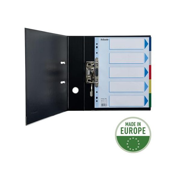 Regiszter, műanyag, A/4 Maxi, 5 részes, ESSELTE