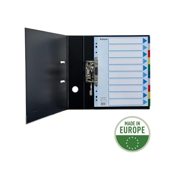 Regiszter, műanyag, A/4 Maxi, 10 részes, ESSELTE