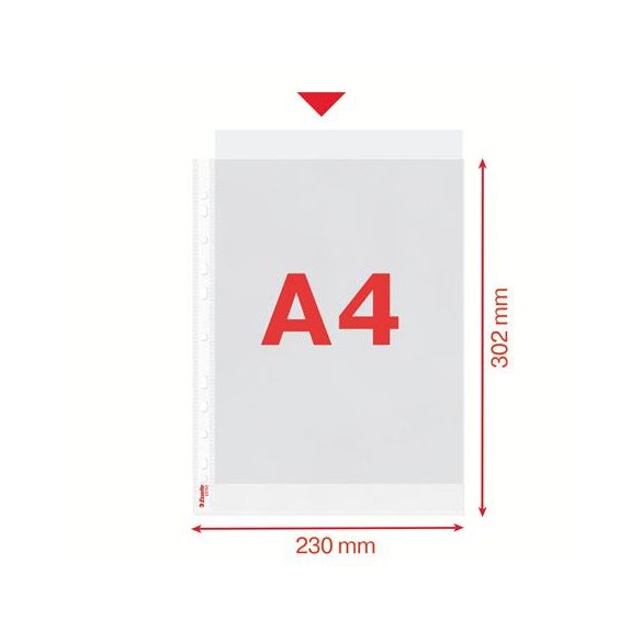 Genotherm, lefűzhető, A/4, 85 mikron, narancsos felület, ESSELTE "Standard"
