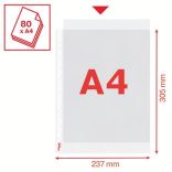 Genotherm, lefűzhető, A/4 maxi, 120 mikron, narancsos felület, ESSELTE "Maxi"