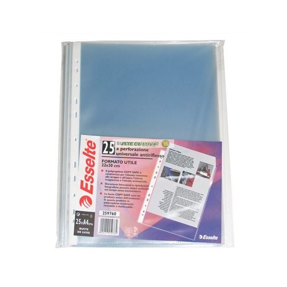 Genotherm, lefűzhető, A/4 maxi, 120 mikron, narancsos felület, ESSELTE "Maxi"