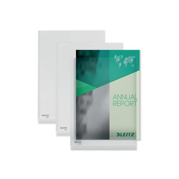 Genotherm, "L", A4, 170 mikron, narancsos felület, 20 mm, LEITZ "Jumbo"