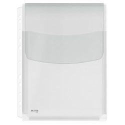   Genotherm, lefűzhető, A4, 170 mikron, narancsos felület, 20 mm, behajtható fül, LEITZ "Jumbo"