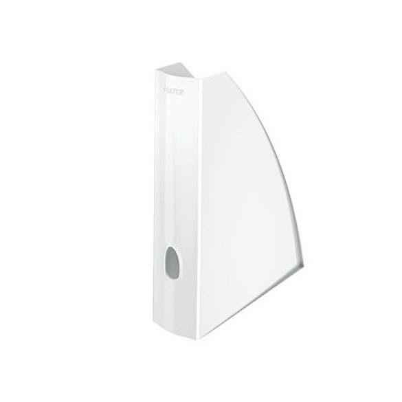 Iratpapucs, műanyag, 60 mm, elöl nyitott, LEITZ "Wow", fehér